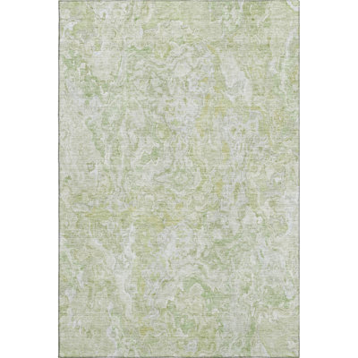 Premium Machine Washable Prisco Green Rug