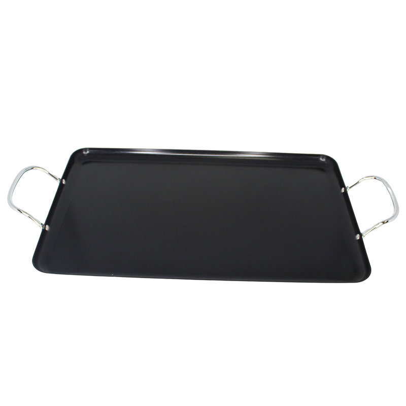 Plaque chauffante 19 po x 12 po en aluminium et céramique noire