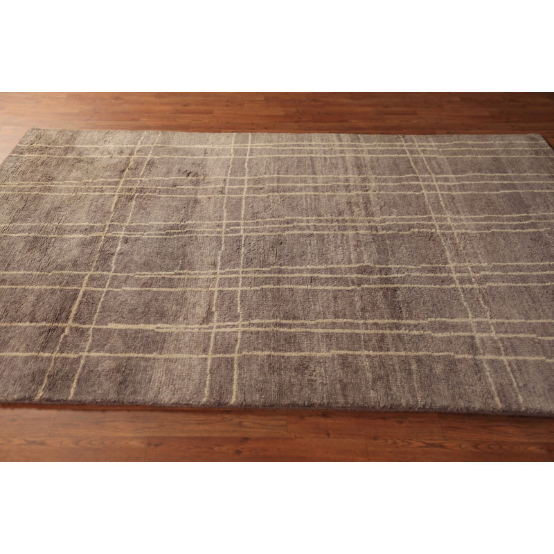 Tapis indien fait à la main 5 x 8 po