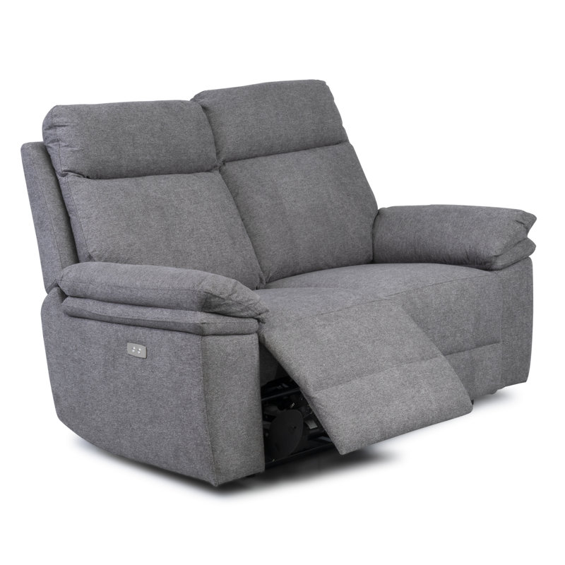 Cooney 2 Seater Electric Reclining Loveseat, Dark Grey