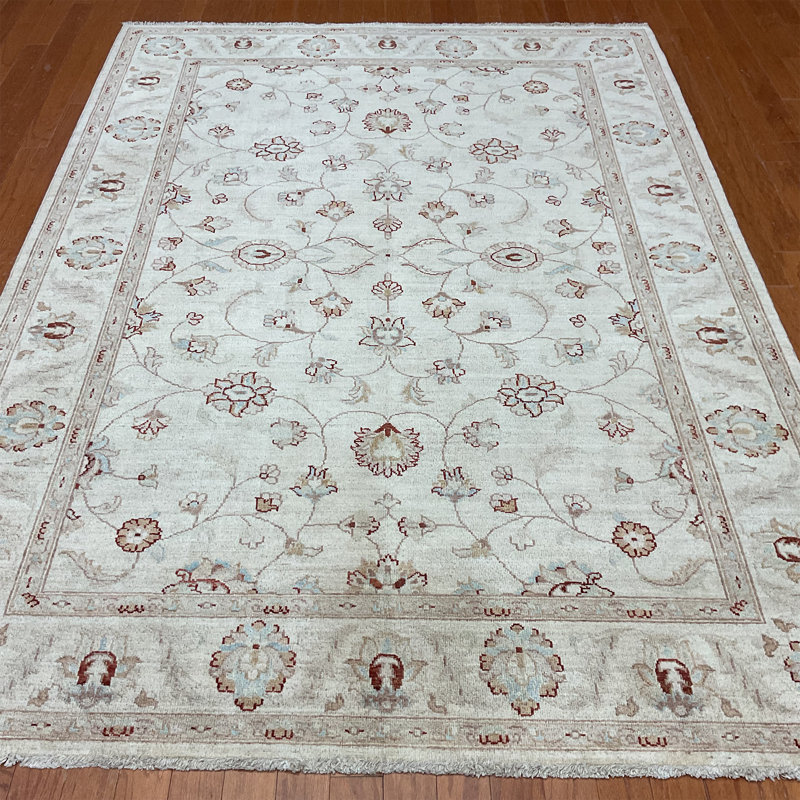 Tapis en laine Oushak Bungalow Rose