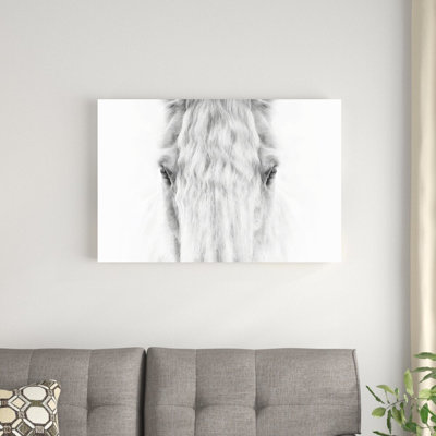 " Black And White Horse Portrait IV " by PHBurchett