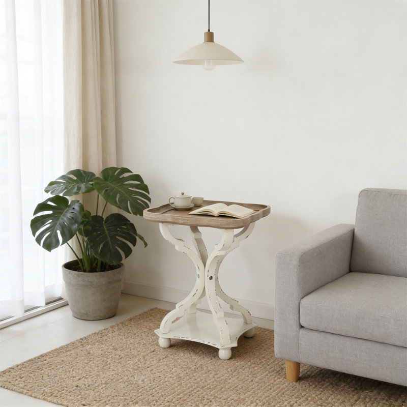 Accent Table, White