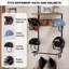 Metal Wall Mounted Sports Rack