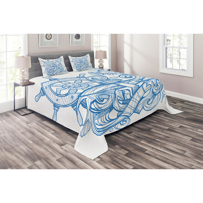 Coastal Polyester Coverlet