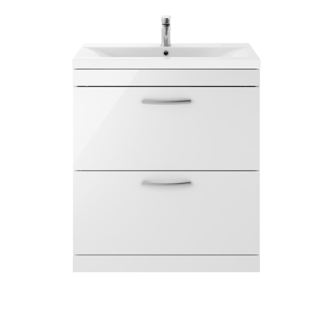 Athena 810mm Single Bathroom Vanity with Integrated Ceramic Basin