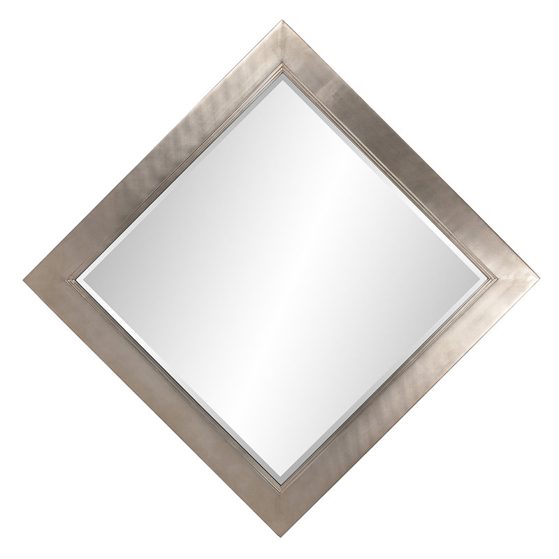 Dhaval Solid Wood Mirror, 40" x 40"