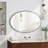 Iron Art Oval Retro Mirror, Antique Effect, Wall Hanging, Suitable For Bathroom, Bedroom, Living Room-1944474106