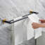 Porte-serviettes double en acier inoxydable SUS 304 pour salle de bain-110331720-110331723
