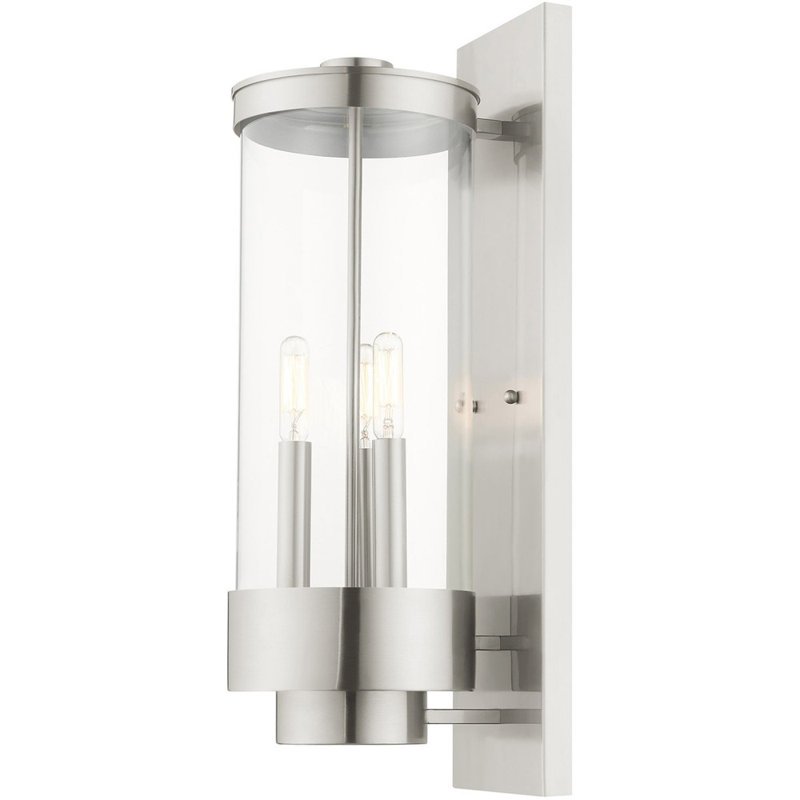 Meloney Solid Brass Wall Light, Brushed Nickel