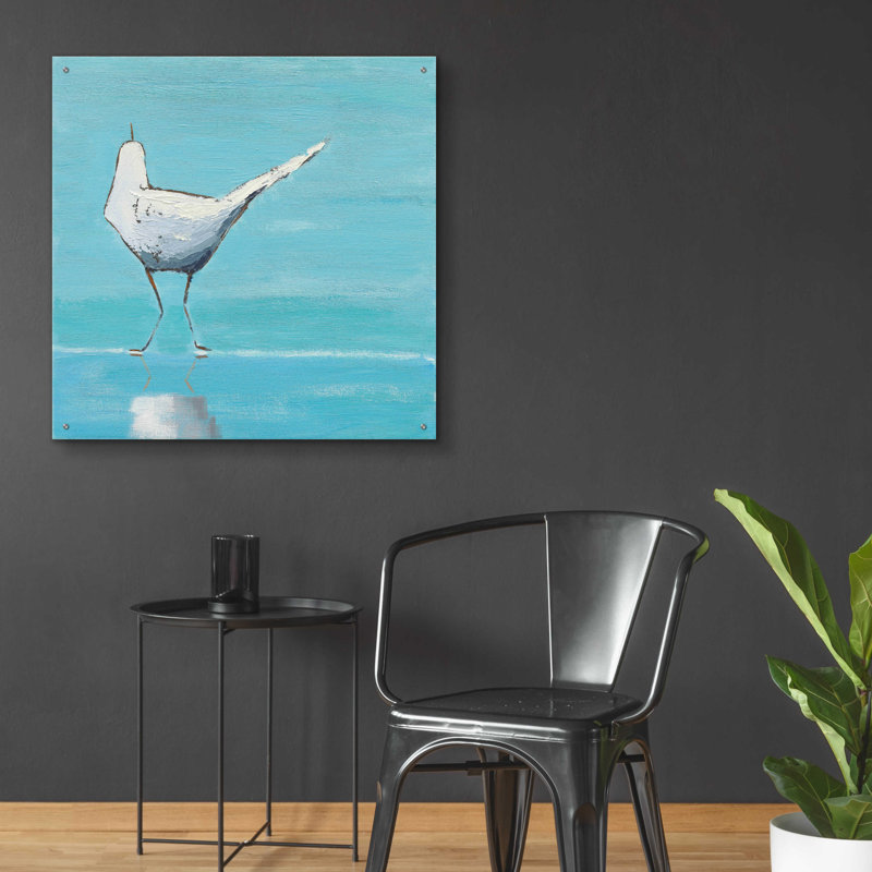 "Egret II" par Phyllis Adams sur, H 36 po x l 36 po x P 0,2 po
