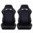 2PC Universal Racing Seats Stitch PVC Leather Reclinable Carbon Look Leather With Adjustor Slider(Not Including Seat Bracket ) 1 Box Of 2 Pieces 8010 New