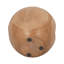 Bougie ronde en bois de teck naturel 8 po - Ambiance intérieure chaleureuse