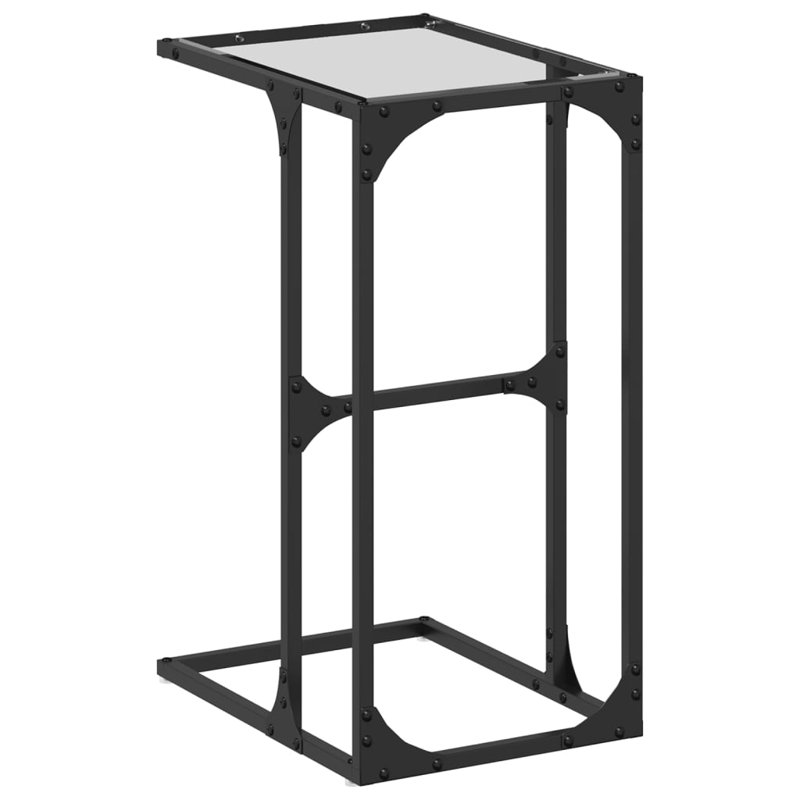 4-2 Glass Top End Table, Transparent