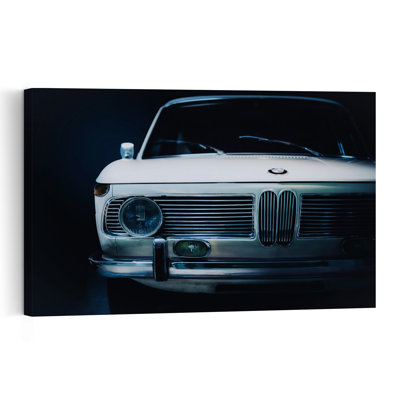 Vintage Car Elegance Classic Elegant Retro Wall Art Print by Adachi Lintaman - Wrapped Canvas Print