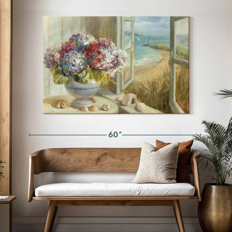 Harnek Coastal Hydrangea I, 34" H x 51" W