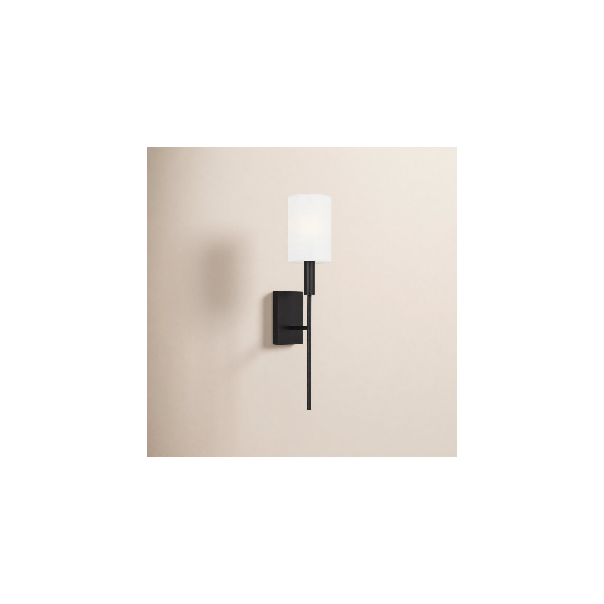 Tedder Single Light Steel Dimmable Wallchiere, Aged Iron