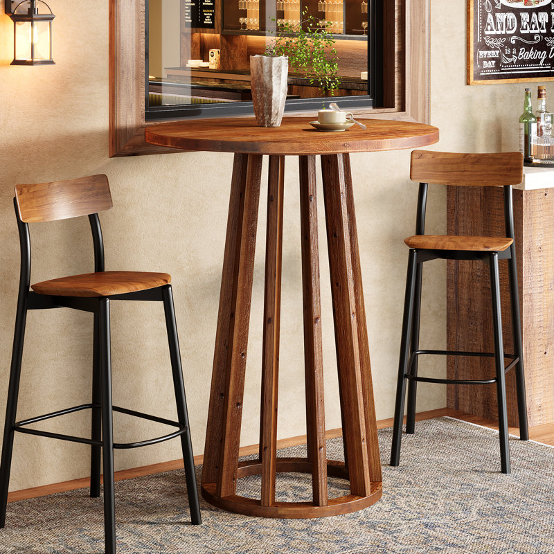 Acacia Round Solid Wood Dining Table