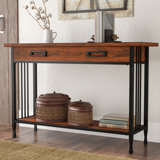Kai Ironcraft Solid + Manufactured Wood Console Sofa Table