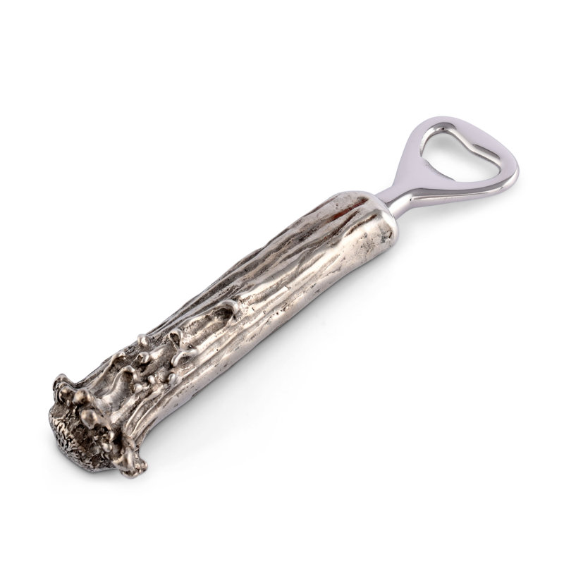 Ouvre-bouteille en bois d'étain Western Frontier Pewter