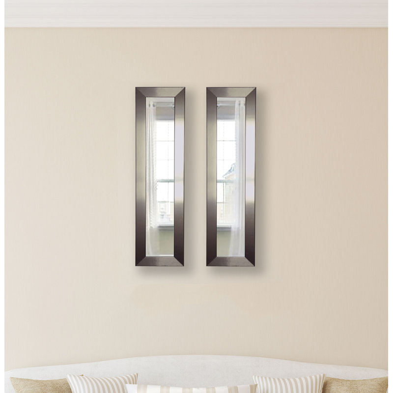 Ensemble de 2 miroirs modernes et contemporains Hobson, H 10 po x l 38 po