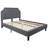 Aluino Arched Button Tufted Upholstered Platform Bed Frame - No Box Spring Required-395099100-395099103