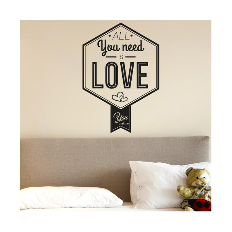 Wall Decal, Black, Medium