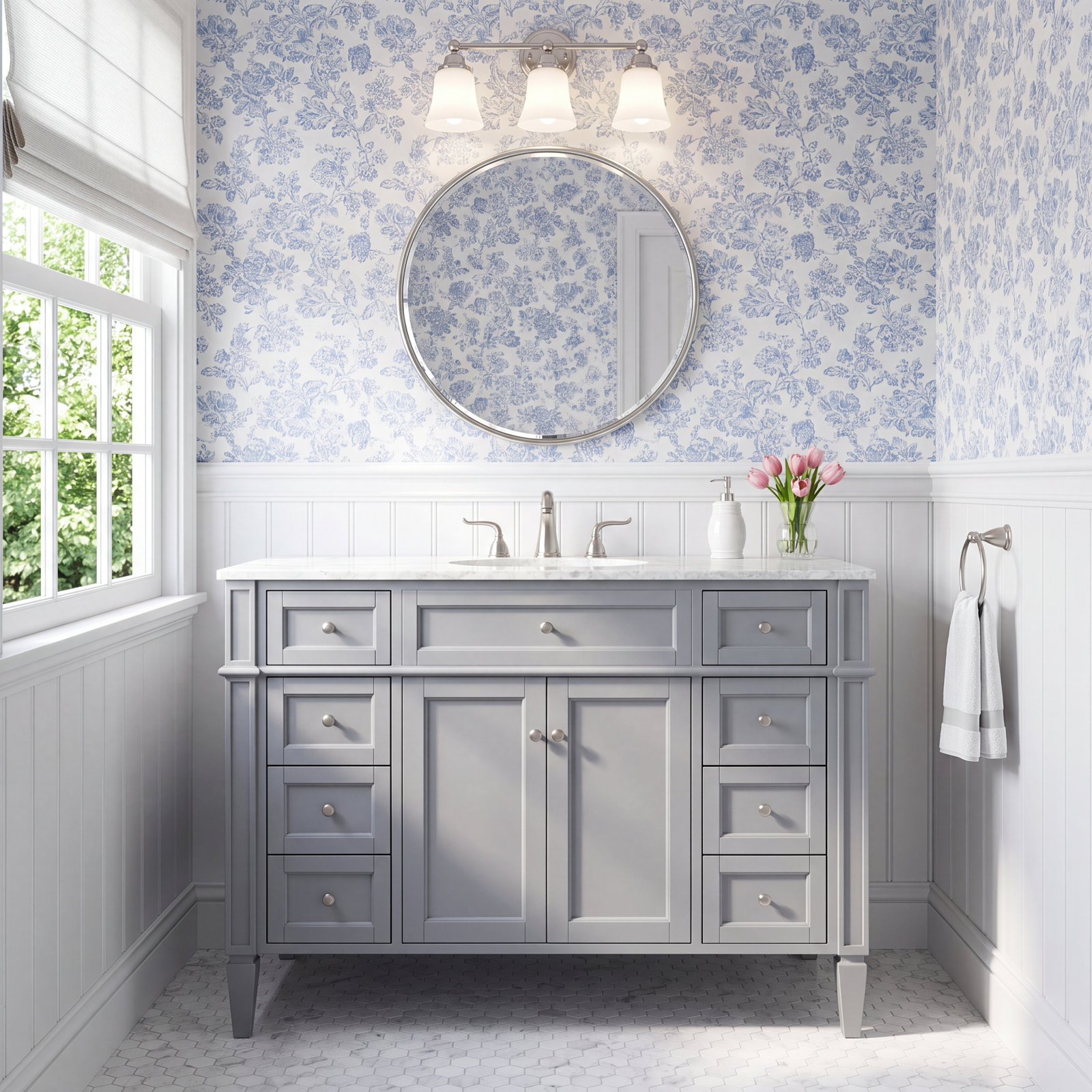 Rivers 48'' Single Bathroom Vanity, Gray