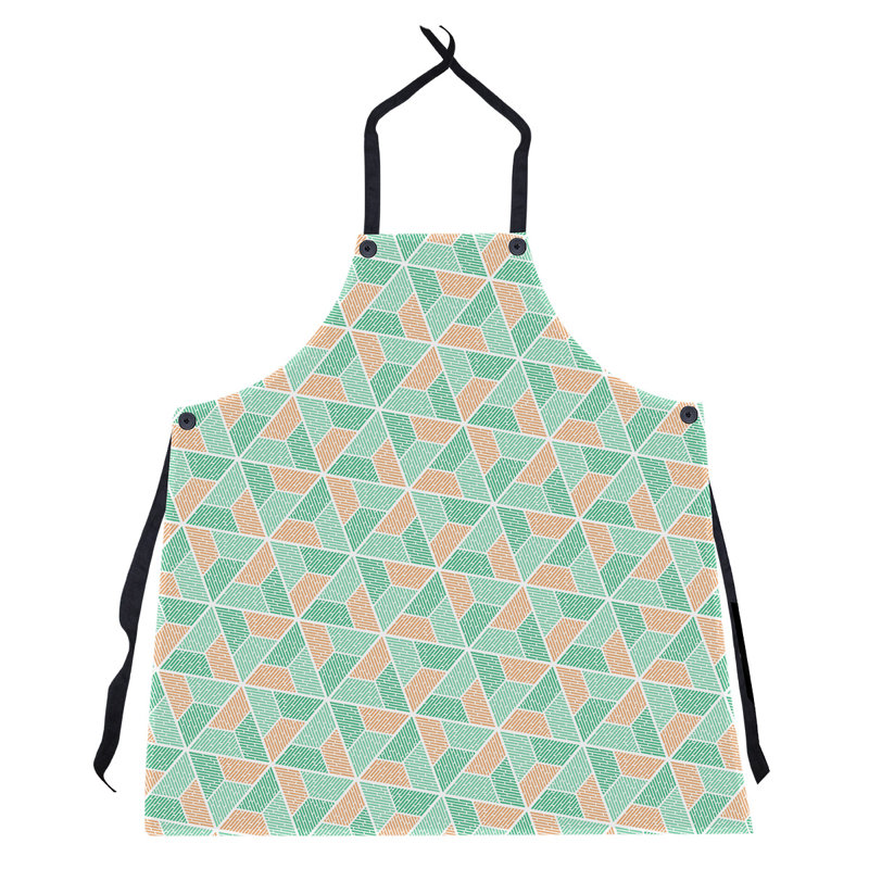 Tablier trapézoïdal, Vert / Orange