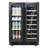 Euhomy 23.5'' W 21 Bottles And 88 Cans 4.65 Cu Ft (Dual Zone) Wine And Beverage Refrigerator - Freestanding/Built-In/Under Counter Cooler With Tempered Glass Door & Reversible Handle