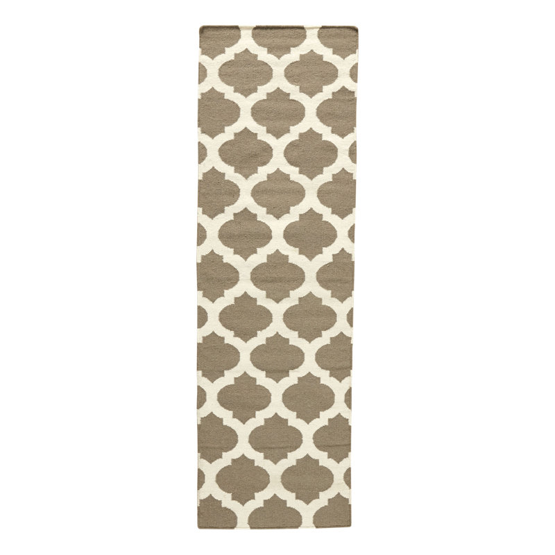 Kramer Wool Geometric Indoor Rug, Runner 2'6" x 8'