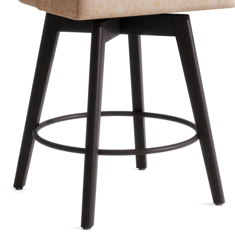 26'' Swivel Bar Counter Stool, Beige