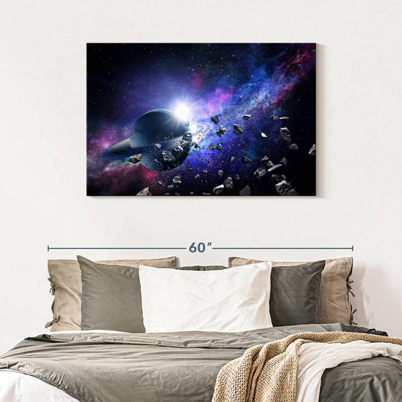 Oberle Asteroids In Space, 30" H x 45" W