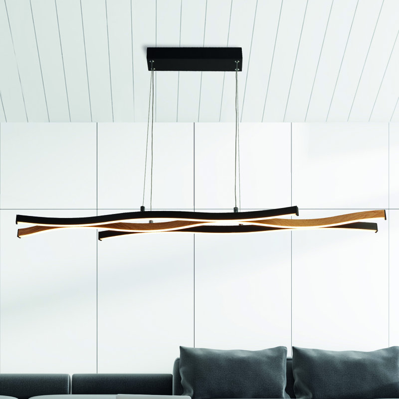1 - Light Kitchen Island Rectangle LED