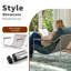 Fauteuil d'appoint Chaises de salon Comfy, fauteuil de lecture pour chambre à coucher, fauteuil rembourré, fauteuil de style Mid-Century, fauteuil d'appoint, fauteuil en tissu, fauteuil d'appoint
