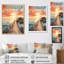 Miami Sunset Pier II, reproduction sur toile-423439338-423439341