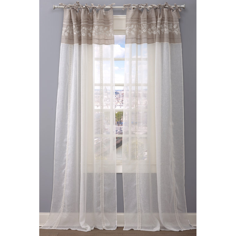 Felicia Sheer Curtain, 50" W x 108" L
