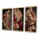 3 pièces sur toile - Rose doré rétro glam