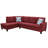Tatman 97" Wide Velvet Left Hand Facing Sofa & Chaise with Ottoman-69969366-90726396