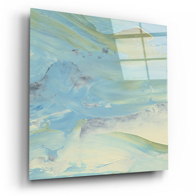 Art mural en verre épique «Waters Edge 3» par Alicia Ludwig