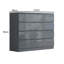 Warren 8 Drawer Chest Of Drawers: 110cm Wide. 14cm Deep Drawers. 4 + 4 Configuration. High Gloss Front. Scratch Resistant. Modern No Handle Design.-1955247689