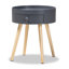 38cm W Solid + Manufactured Wood Bedside Table-796592002