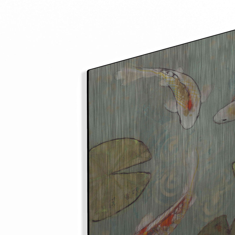 Latitude Run® «Floating Motion II» par Aleah Koury, art mural en métal, H 12 po x l 12 po