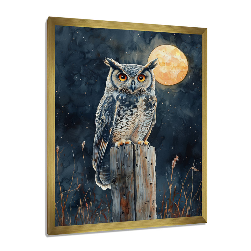 Shanell - Animals Wall Art, 32" H x 24" W, Picture Framed Print, Gold