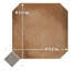 Lavabo octogone naturel avec taco 7-7 / 8 po X 7-7 / 8 po Carreau de porcelaine pour plancher et mur
