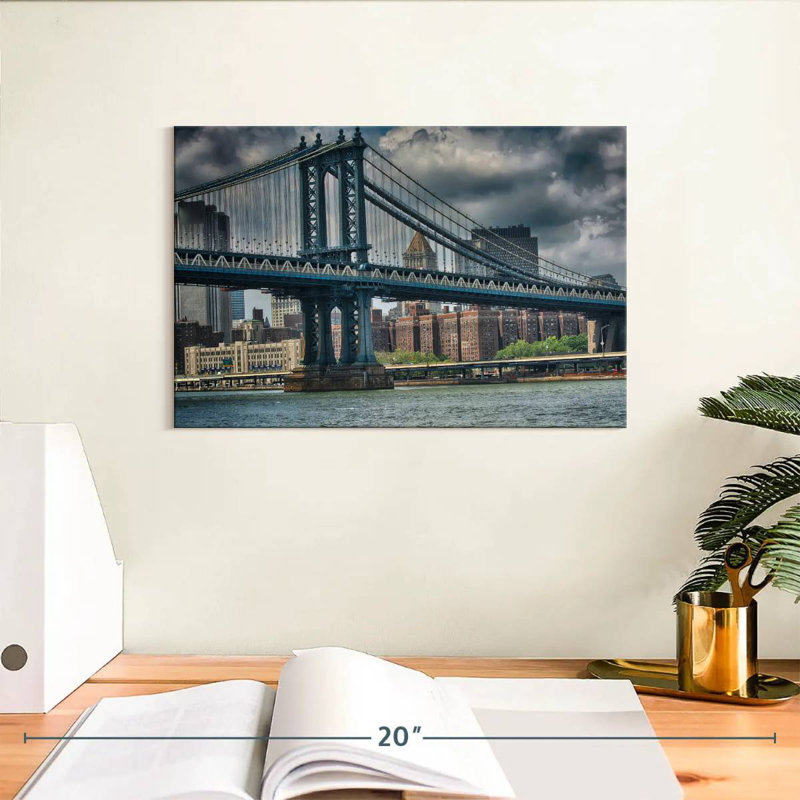 Lilie Blustery Manhattan Bridge, H 8 po x l 12 po