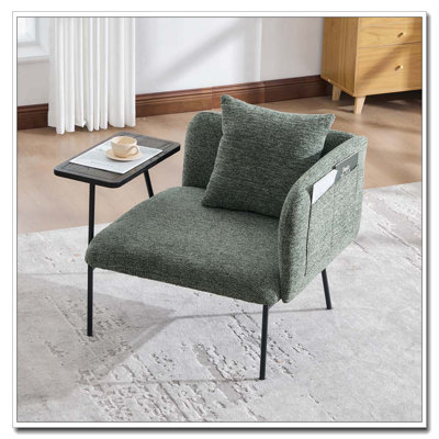 Fauteuil de détente Lounge avec petite table et coussin de dossier