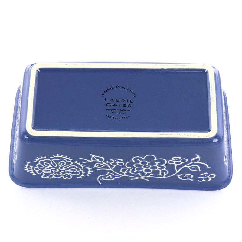10.25 Inch Rectangle Loaf Baker in Blue