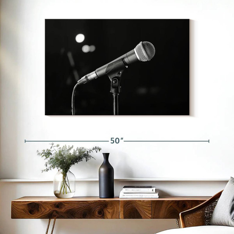 Abarca Microphone, 26" H x 39" W