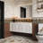 French retro style rest room bathroom cabinet-112458419